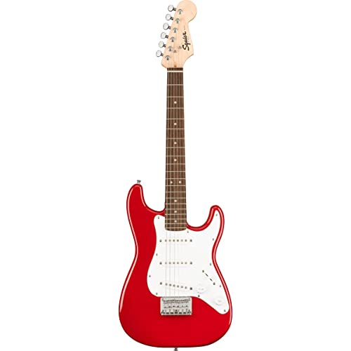 Squier Mini Stratocaster Electric Guitar, Dakota Red, Laurel...