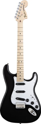 Fender Billy Corgan Stratocaster® Electric Guitar, Black, Maple...