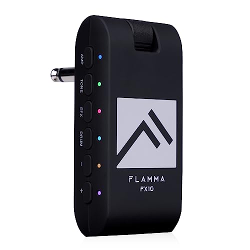 FLAMMA Guitar Headphone Amp Portable with 28 Drum Grooves 14 Built-in...