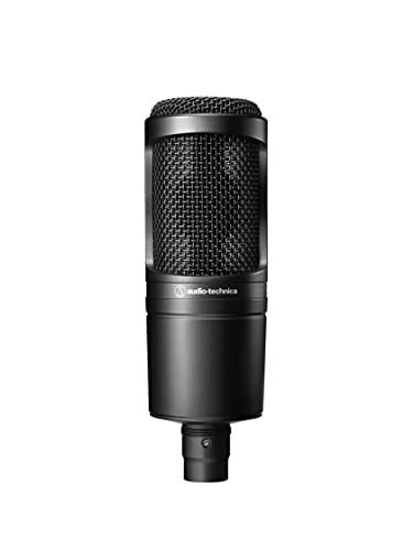 Audio-Technica AT2020 Cardioid Condenser Studio XLR Microphone, Ideal...