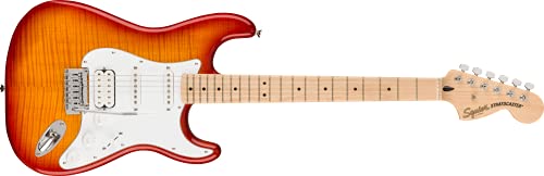 Squier Affinity Series Stratocaster FMT Electric Guitar, Sienna...