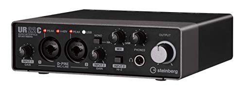 Steinberg UR22C 2x2 USB 3.0 Audio Interface with Cubase AI and Cubasis...