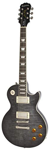 Epiphone 6 String Les Paul Standard Plustop PRO, Trans Black...