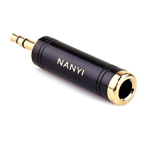 NANYI 1/4 Inch F to 1/8'' M Stereo Headphone Adapter Cables Connector,...
