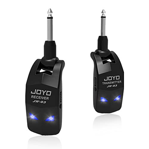 JOYO 2.4GHz Wireless Guitar System 4 Channels Rechargeable Audio...