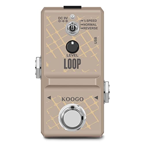 Koogo Loop Station Looper Effects Pedal Unlimited Overdubs 10 Minutes...
