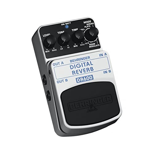 Behringer DR600 DIGITAL REVERB Digital Stereo Reverb Effects Pedal