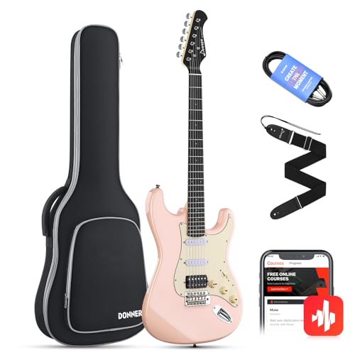 Donner 39 Inch Electric Guitar, DST-200 Stylish Solid Body Electric...