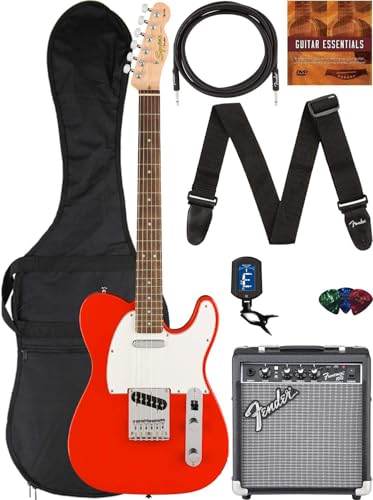 Fender Squier Affinity Telecaster - Race Red Bundle with Frontman 10G...