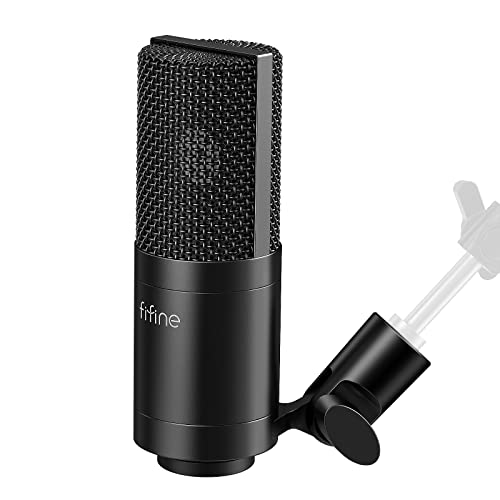 FIFINE XLR Microphone, Condenser Podcast Mic for Recording, Vocal,...