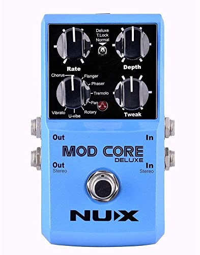 NUX MOD Core DELUXE Chorus/Flanger/Phaser/Rotary Guitar Effect Pedal 8...