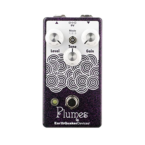 EarthQuaker Devices Plumes Small Signal Shredder, Purple Sparkle (Gear...