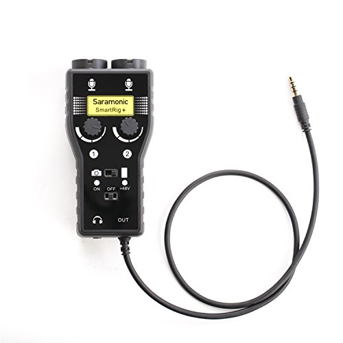 Saramonic SmartRig+ 2-Channel XLR/3.5mm Microphone Audio Mixer with...