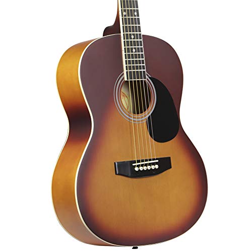 Kona Guitars K391-HSB Parlor Series Acoustic Guitar with Precision...