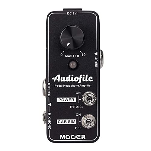 MOOER Audiofile Guitar Headphone Amp Analog, Access to Effects...