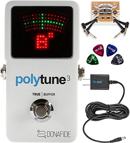 TC Electronic PolyTune 3 Polyphonic Tuner Built-In Bonafide Buffer...