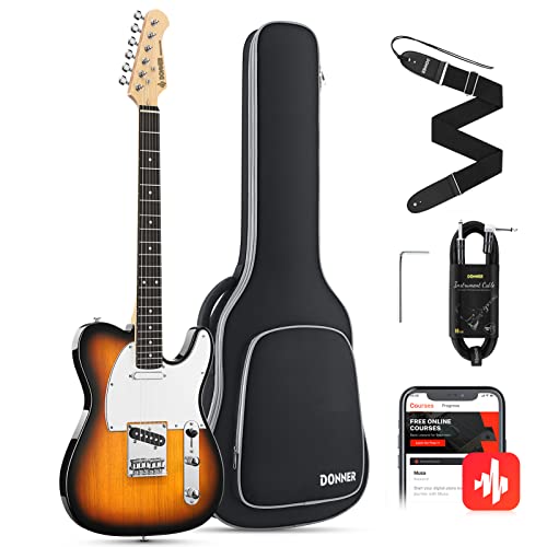 Donner Electric Guitar 39 Inch Electric Guitar DTC-100 Solid Body TC...