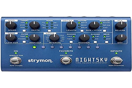 Strymon NightSky Time-Warped Reverberator Reverb Guitar Effects Pedal...