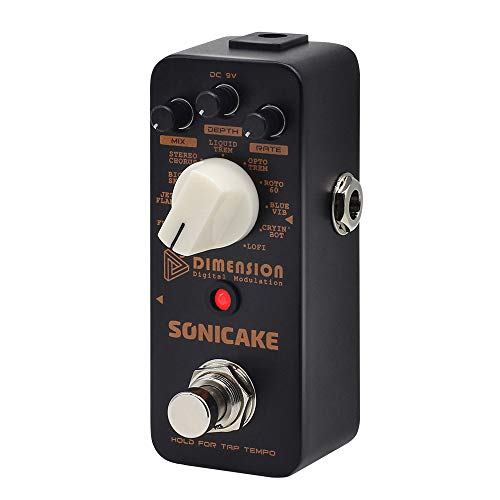 SONICAKE Modulation Pedal Modulation Guitar Pedal Phaser Flanger...