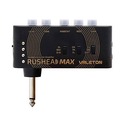 Valeton Rushead Max USB Chargable Portable Pocket Guitar Bass...