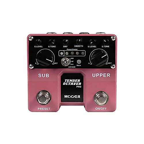 MOOER Tender Octaver Pro, Stereo Octave Pedal with Adjustable between...