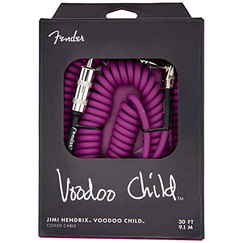 Fender 30 Feet Hendrix Voodoo Child Cable - Purple, Straight to Angled