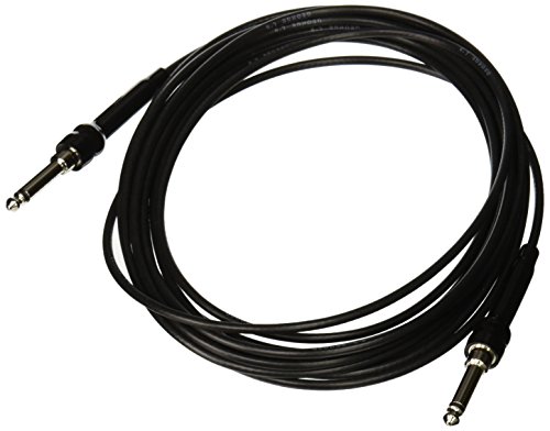 George L's 155 Guage Cable with Straight Plugs (Black, 20 Foot)