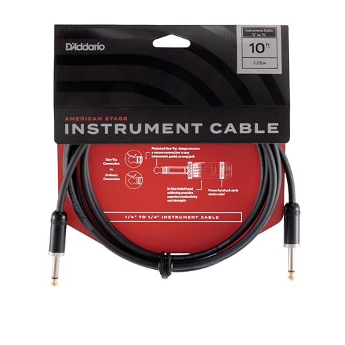 D'Addario Accessories, 1/4' Instrument Cable (PW-AMSG-10)