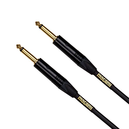 Mogami GOLD INSTRUMENT-10 Guitar Instrument Cable, 1/4' TS Male Plugs,...