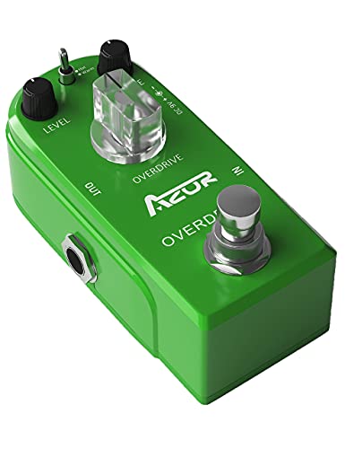 AZOR Overdrive Guitar Effect Pedal - Hot/Warm Modes, True Bypass, and...