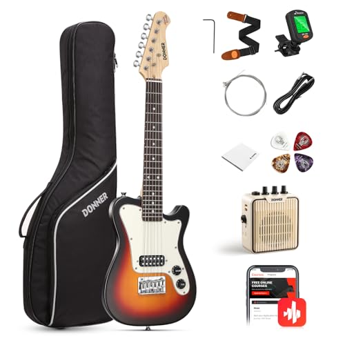 Donner 30 Inch Kids Electric Guitar Beginner Kit TL Style Mini...
