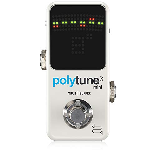 TC Electronic POLYTUNE 3 MINI Tiny Polyphonic Tuner with Multiple...