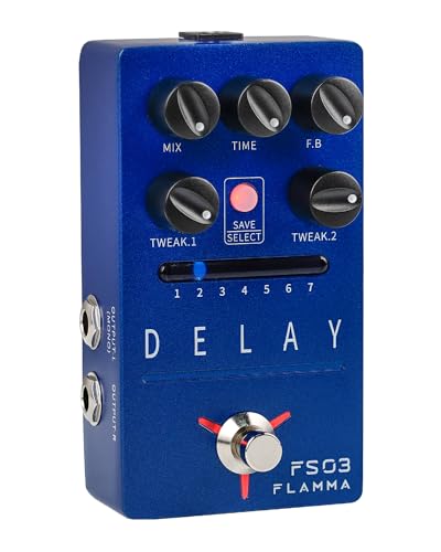 FLAMMA FS03 Guitar Delay Pedal Stereo Digital Delay Guitar Effects...