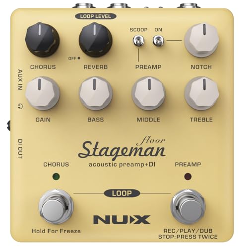NuX Stageman Floor Acoustic Preamp and DI Pedal