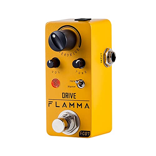 FLAMMA FC07 Overdrive Pedal Vintage Overdrive Effect Warm/Hot Modes,...