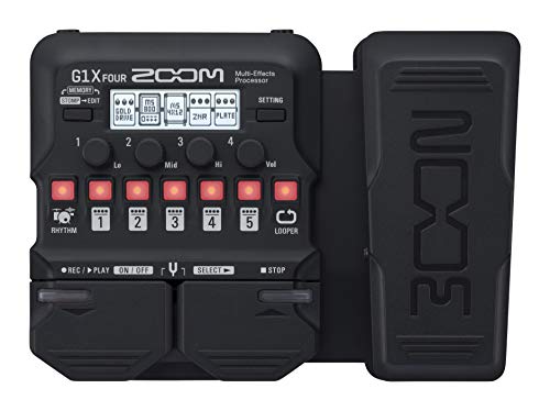 Zoom G1X FOUR Guitar Multi-Effects Processor with Expression Pedal,...
