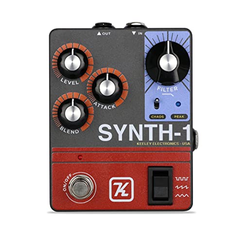 Keeley Synth-1 Reverse Attack Fuzz Wave Generator Pedal, Gray...