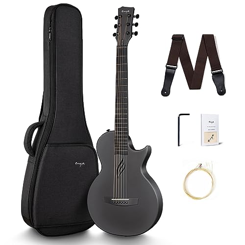 Enya Nova Go Carbon Fiber Acoustic Guitar 1/2 Size Beginner Adult...