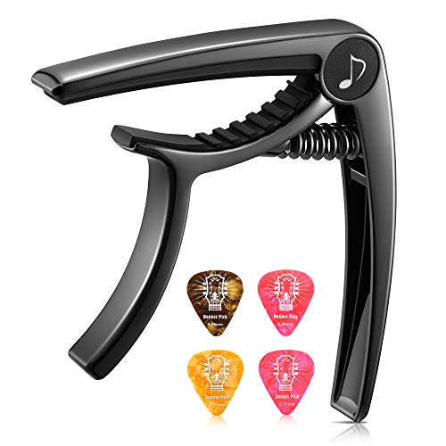 Donner Guitar Capo for Electric and Acoustic Guitar DC-2, Ukulele Capo...