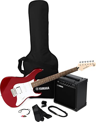 Yamaha GigMaker EG Electric Guitar Pack with Amplifier, Gig Bag,...