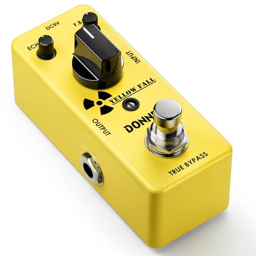 Donner Guitar Delay Pedal for Pedal Boards, Electric Guitar, Yellow...