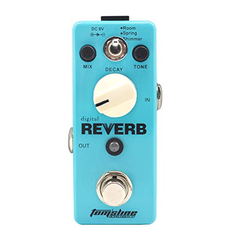 Tom'sline Reverb Pedal - Digital Classic Guitar Effect Pedal 3 Modes...