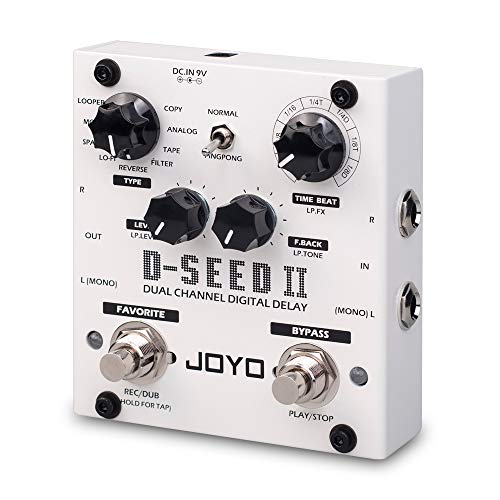 JOYO D-SEED-II Multi Pedal Effect, Stereo Looper Effect & Delay Pedal...