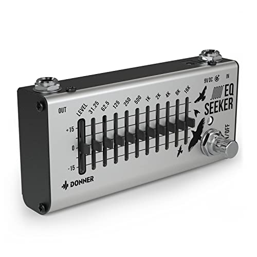 Donner EQ Pedal, 10 Band Equalizer Pedal, EQ Seeker for Guitar and...