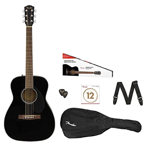 Fender CC-60s Concert V2 Pack Acoustic Guitar, with 2-Year Warranty,...
