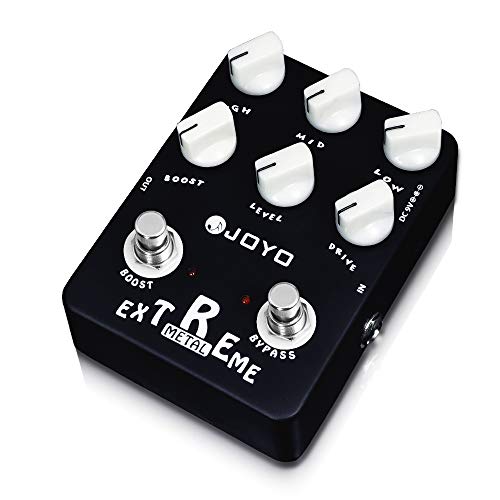 JOYO Metal Distortion Pedal with 3 Band EQ and Low-Mid-High Gain Boost...