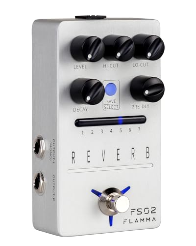 FLAMMA FS02 Stereo Reverb Pedal with 7 Presets, 7 Reverb Effects, True...