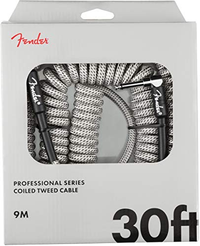 Fender Professional Series Tweed Coiled Instrument Cable,...