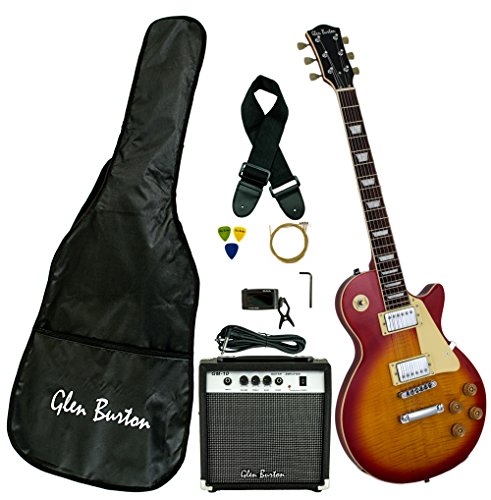 Glen Burton GE320BCO-CBS Classic LP-Style Electric Guitar, Cherry...