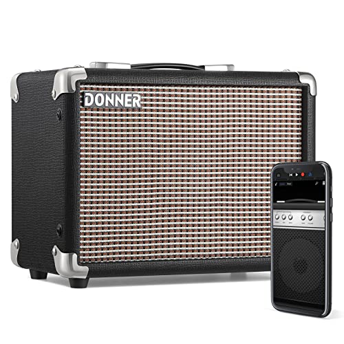 Donner 10W Guitar Amplifier, Electric Bass Guitar Amp Protable with...
